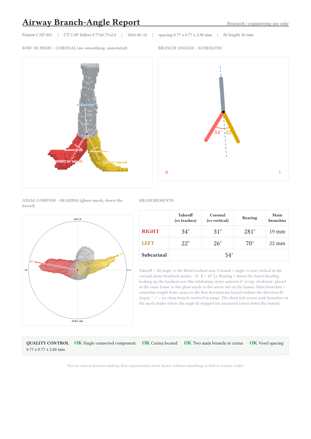 CAP airway report preview